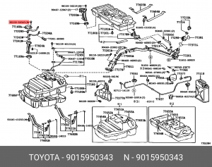 винт двигателя !\ Toyota 90159-50343 TOYOTA