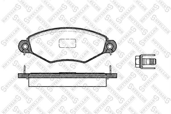 колодки дисковые п.! с антискрип. пластинами\ Peugeot 206 1.1i-1.9D 97-01 /306 1 654-010B-SX STELLOX