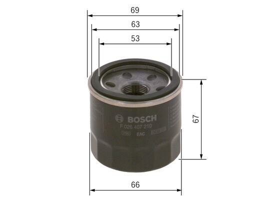 Фильтр масляный F 026 407 210 BOSCH