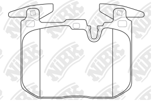 Колодки тормозные BMW 1 (F20) передние (4шт.) NIBK PN32003 NIBK