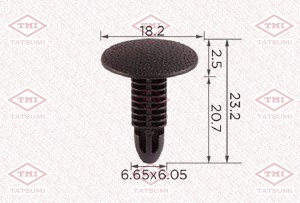Клипса автомобильная [упаковка 10 штук] HONDA TJB1372 TJB1372 TATSUMI