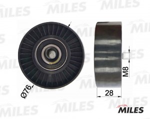 Ролик ремня приводного MERCEDES BENZ W203/204/211/212/SPRINTER 906 1.8 (INA 5320 AG03081 MILES