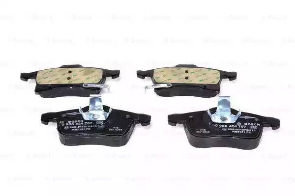 Колодки тормозные OPEL Astra H(1.3/2.0/CDTI)(04-), Meriva(1.3/1.7)(с датчиком) п 0 986 424 707 BOSCH