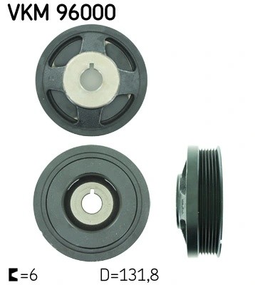шкив коленвала!\ Chevrolet Lacetti 1.4/1.6 05> VKM96000 SKF