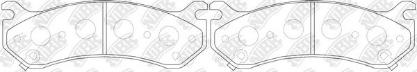Колодки тормозные дисковые PN0055 PN0055 NIBK