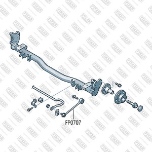 Тяга стабилизатора задняя левая/правая VW Caddy 04- FP0707 FP0707 FIXAR