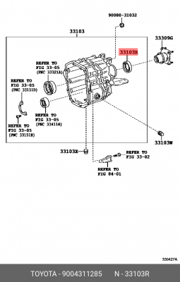 сальник дифференциала! 35x52x8 \Toyota 90043-11285 TOYOTA