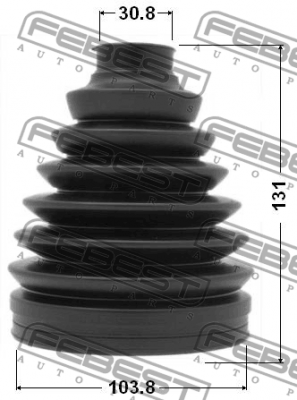 TOYOTA 103.8X131X30.8 0117P-067 FEBEST