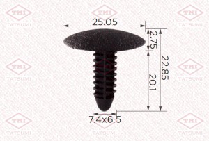 Клипса автомобильная [упаковка 10 штук] TJB1650 TJB1650 TATSUMI
