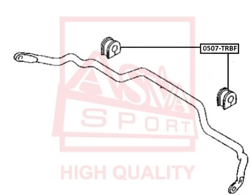 ВТУЛКА ПЕРЕДНЕГО СТАБИЛИЗАТОРА D19 MAZDA 0507TRBF 0507-TRBF ASVA