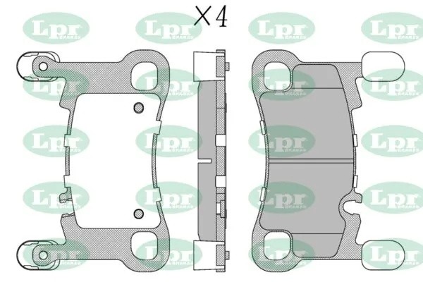 Колодки торм.диск. 05P2190 05P2190 LPR