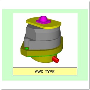 Опора двигателя SSANGYONG Kyron (06-),Rexton (06-) (AWD) (D27,E32) передняя OE 2071009A00 SSANG YONG