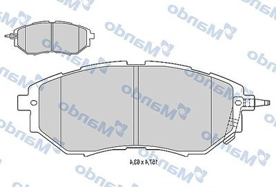 Колодки тормозные SUBARU Legacy,Outbak,Tribeca (03-) (2.0/3.6) передние (4шт.)MA MBF015824 MANDO