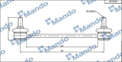 Тяга стабилизатора MSC010099 MSC010099 MANDO