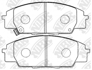 Колодки тормозные дисковые HONDA CIVIC 2006 PN8423 PN8423 NIBK