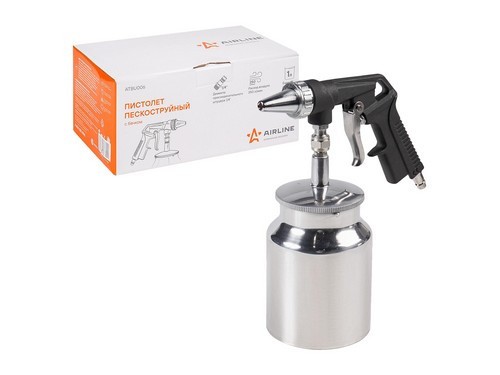 Пистолет пескоструйный с бачком "AIRLINE" ATBU006 AIRLINE