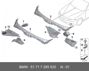 ОБЛОЖКА, WHEEL/ 51717285920 51 71 7 285 920 BMW