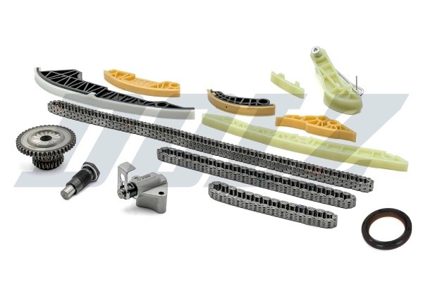 AUDI A3 [8PA] (2004-2013) 2 ЦЕПИ + 2 НАТЯЖИТЕЛЯ + 6 УСПОКОИТЕЛЕЙ + ШЕСТЕРНЯ SKCA009 DOLZ