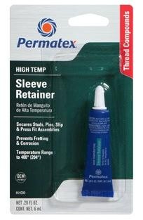 КОМПАУНД ДЛЯ МОНТАЖА ГИЛЬЗ И ЦИЛИНДР. ДЕТАЛЕЙ, ТЕРМОСТОЙКИЙ 6МЛ (10009190/170420 64000 PERMATEX