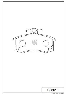 D30013 колодки дисковые передние!\ ВАЗ-2110-2112/1117-1119 Kalina/2170-2172 Plio D30013 MK KASHIYAMA