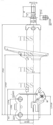 АмортизаторСтойка gas JSA334172  FR-R  JAS0022 JAS0022 JUST DRIVE
