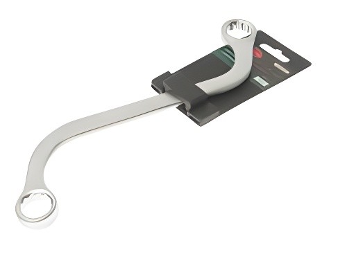 КЛЮЧ RF-7611819A НАКИДНОЙ S-ОБРАЗНЫЙ 18Х19ММ, НА ПЛАСТИКОВОМ ДЕРЖАТЕЛЕ ROCKFORCE RF7611819A ROCK FORCE