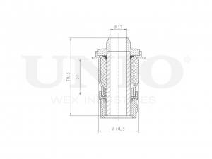 С/блок задний переднего подрамника RMP-20482 UNIO