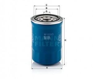 Фильтр масляный W830/3 W8303 MANN FILTER