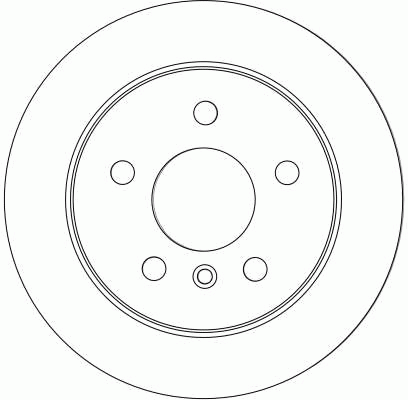 Диск тормозной задний MERCEDES A W169, B W245 DF4453 DF4453 TRW