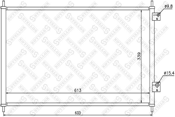 радиатор кондиционера!\ Honda Civic 1.4/1.6 01> 10-45351-SX STELLOX