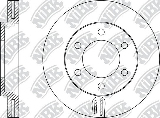 Диск тормозной MITSUBISHI L200 05- передний D293мм RN1247 RN1247 NIBK