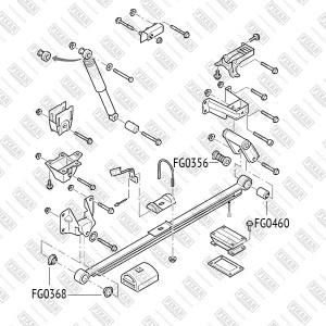 сайлентблок стремянки!\ Ford Transit 06> FG0356 FIXAR