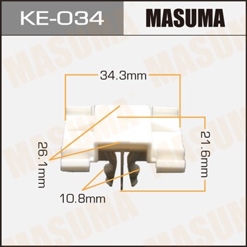 Клипса VW Golf (91-97) пластиковая крепежная MASUMA KE034 MASUMA