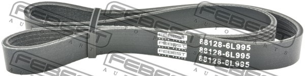ремень поликлиновой!\ Ford Fiesta/Ka 1.3 95-97, Peugeot 306 1.9HDi 99> 88128-6L995 FEBEST