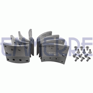 Накладки тормозные 19494 163*178 std с заклёпками AC2124 EMMERRE
