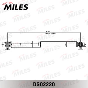 Амортизатор TOYOTA TOWN ACE 96-01 зад.газ.4WD DG02220 DG02220 MILES