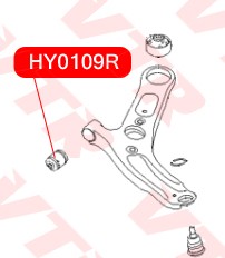 Сайлентблок нижнего рычага передней подвески HY0109R HY0109R VTR