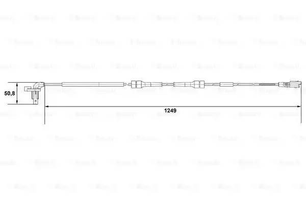 Датчик АБС CITROEN Berlingo (96-11) колеса переднего BOSCH 0 265 007 666 BOSCH