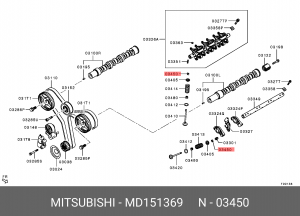 сухарь клапана!\ Mitsubishi Airtrek/Carisma/Lancer/Galant MD151369 MITSUBISHI