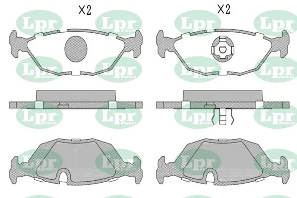 Комплект тормозных колодок 05P306 05P306 LPR