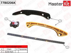 Комплект цепи ГРМ Mitsubishi LANCER 4A91,4A92 77B0206K 77B0206K MASTER KIT