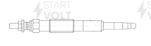 Свеча накаливания для автомобилей Renault Kangoo (97-) 1.9d GLSP 097 START VOLT