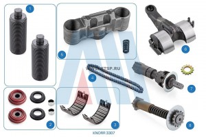 РМК суппорта SB 7... SN 7... Комплект Толкателей и Пыльников , Комплект Корпуса  3307 ALCAN
