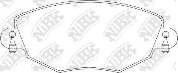 Колодки тормозные FORD MONDEO 0007/JAGUAR X-TYPE 01 передние PN0159 PN0159 NIBK