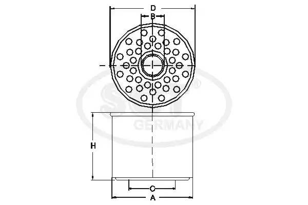 Фильтр топливный ST702 SCT