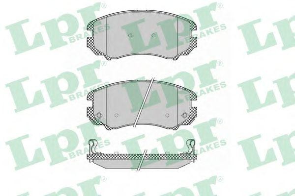 Комплект тормозных колодок 05P1369 05P1369 LPR