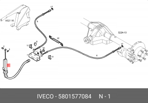 трос ручного тормоза!\IVECO Daily 14> 5801577084 IVECO