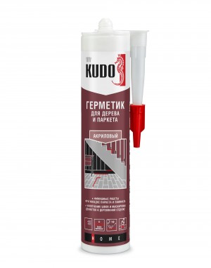 KSK312 Герметик акриловый KUDO KSK-312 для дерева и паркета Серый 280 мл KSK312 KUDO