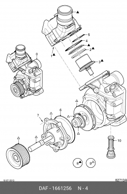Кольцо уплотнительное 85.32*3.53 mm (NBR) 1661256 DAF