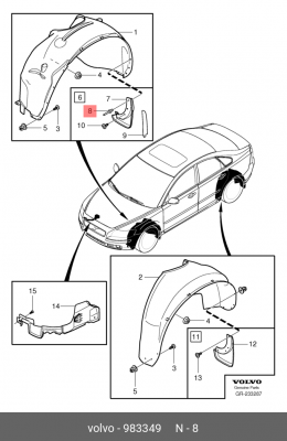 заклёпка!\ Volvo 983349 VOLVO